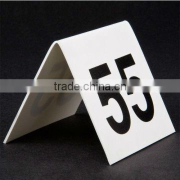 Table Tent Number display stand