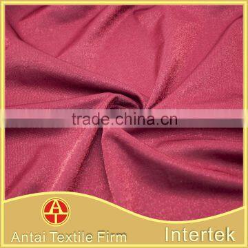 Warp knitted shiny nylon spandex fiber glass fabric