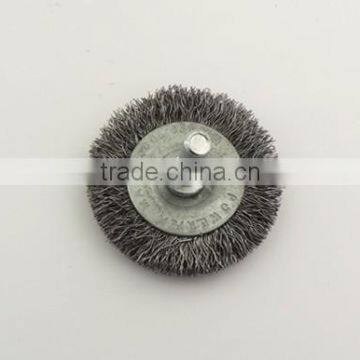 Crimped Wire Wheel Brush With Shank,small Wire Brush photo-6