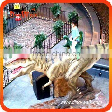 Dinosaur Park Amusement Emulation Realistic Animatronic Riding Dinosaur