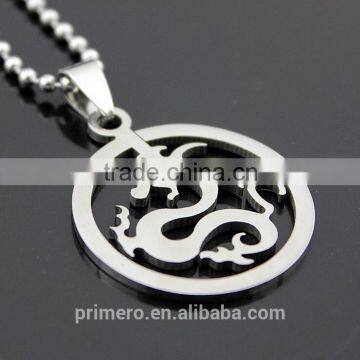 316L Stainless Steel Dragon Pendant Necklace Fashion Pterosaur Necklaces Summer Fine Men Jewelry photo-3