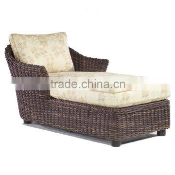 Garden Furniture Rattan Wicker Round Sun Lounger (DH-9130)