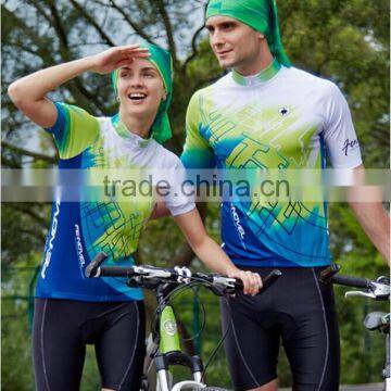 Couples dress fuming apparel sportswear bicycle custom cycling jerseys cycling wear