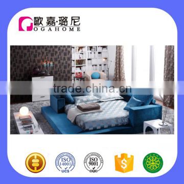 B2820 Beijing Ogahome Hot Sale Modern Bedroom Double Soft Bed