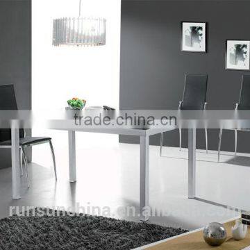 model dining table with price/temper glass dining room tables(ST-030)