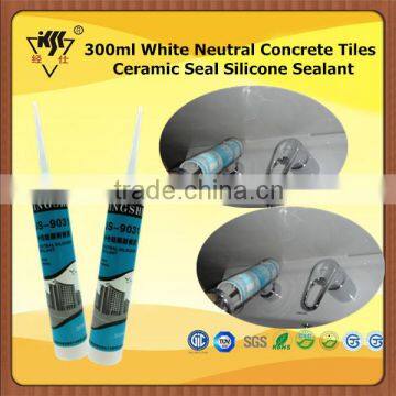 300ml White Neutral Concrete Tiles Ceramic Seal Silicone Sealant