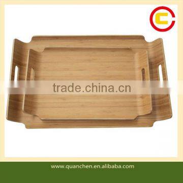 Personalized Cheap Customized Bamboo Food Tray