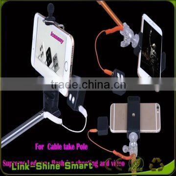 Portable Mini 4 LED External Flash Fill Light Selfie Lamp For IPhone 6 photo-6