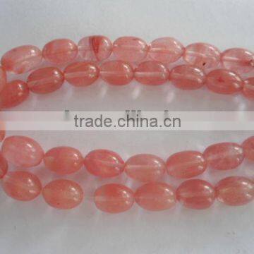 Gemstone high quality cherry quartz 10*14mm nugget jewelry beads