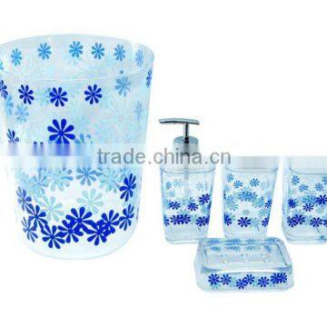 5 pieces promotional plastic bath set