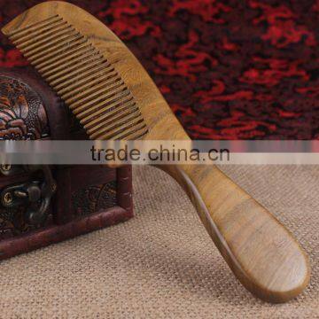 custom wholesale high quality wooden comb smooth