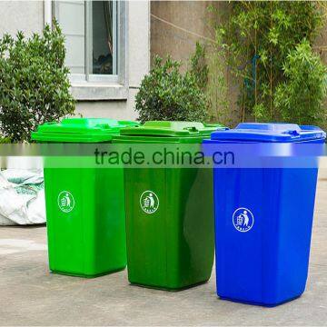 The sanitation trailer cheap plastic trash can outdoor