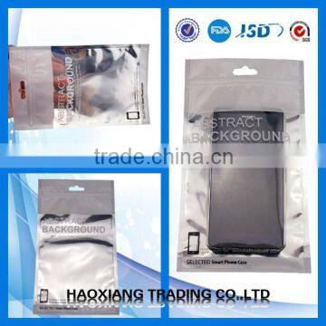 Clear window Zip lock gift Mobile phone case earphone gift shop packing bag