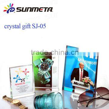 blank incline crystal gift photo crystal china supplier