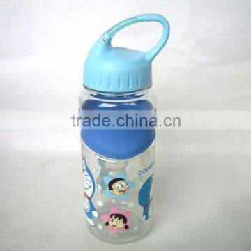 Doraemon plastic kids water bottle with screw cap
