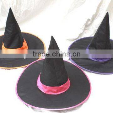 Giant halloween witch hat with ribbon