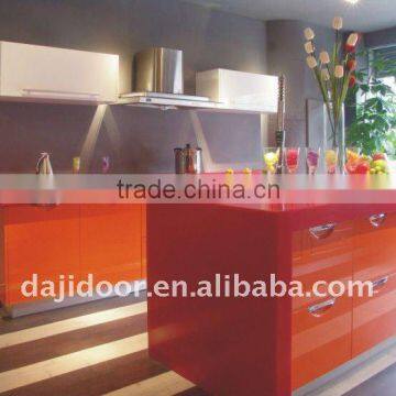 Orange Lacquer Modern Simple Cupboard Designs DJ-K224