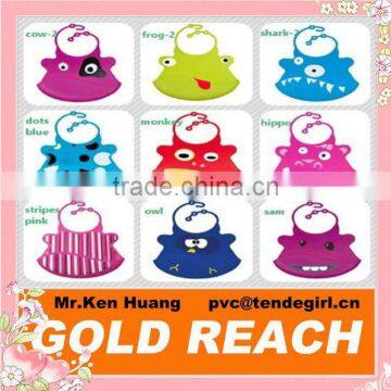 animal funcy design Silicon Baby Bibs