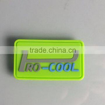 ECO-Friendly PVC Label For Garment, Soft PVC Trademark Brand, PVC Brand Label