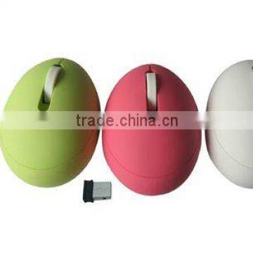 fashion and high quality 2.4G wireless egg mouse