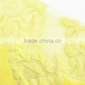 2015 Hot Sale Korean Fashion Hollow Lace Bright Colored Sweater Spring photo-4