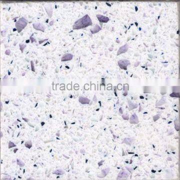 Wholesale purple 20mm thinckness quartz stone for kitchen countertops