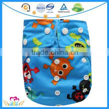 New Cartoon Print Nappies Baby Reusable Cloth Diapers Bulk In China                        
                                                Quality Choice