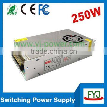 Switching mode dc 24v power supply 250w with CE Rohs AC110v to 240v