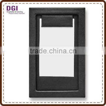 Low Price New Customized Menu Clip Leather Magnet Menu Clip
