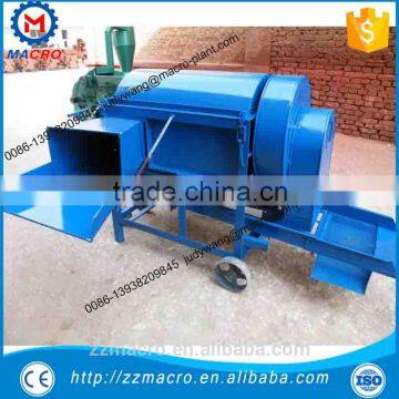 Wheat barely thresher machine with diesel engine drive