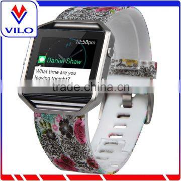 2016 New High Quality Stylish Durable Sport Soft Silicone Watch Band Wrist Strap For Fitbit Blaze Smart Watch