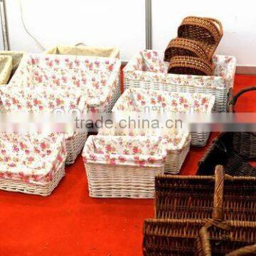 Fashionable Handwork Colorful Willow Basket