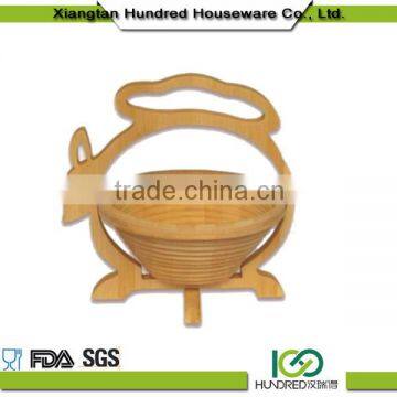 Factory cheap price bamboo fruit basket wood fruit basket