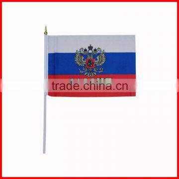 14*21cm popular Russia hand flag