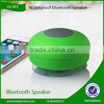 hot selling waterproof rechargeable silicone mini portable bluetooth speaker for shower