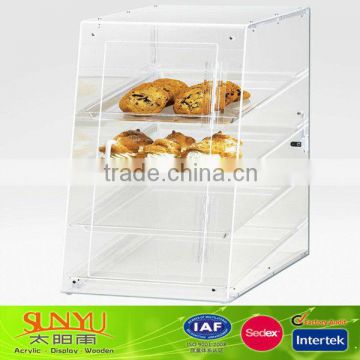 Clear 4 Tray Bakery Display Case Manufacturer