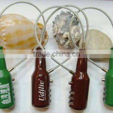 Factory Direct New Products Bottle Shape Combination Cable Locks photo-3