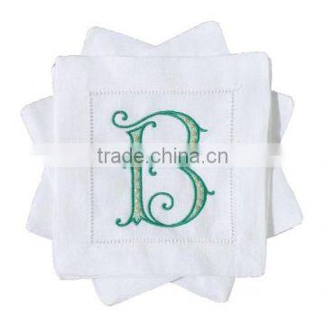 Monogram cocktail napkins no.14