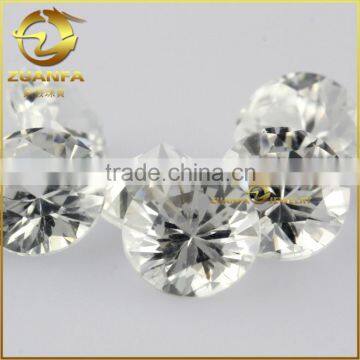 wholesale price round brilliant cut natural white topaz gemstones