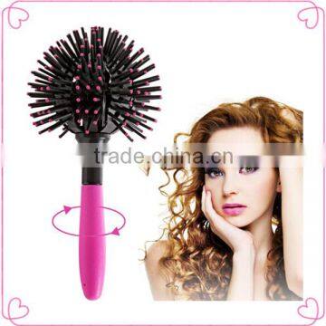 Round detangling hair brush/magic detangling comb