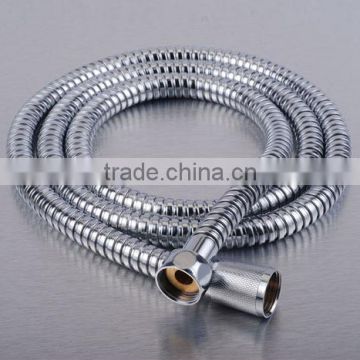 interlocked brass nut chrome shower hose