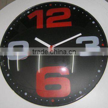 Round metal clock