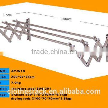 High Promotion Wall Mounted Clothes Drying Hanger Rack photo-3