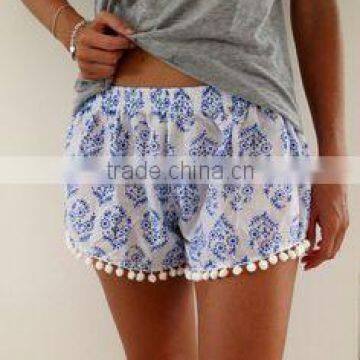 cotton sleep/tap shorts /pyjama shorts with lace