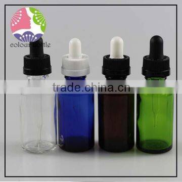 trade assurance 50ml green blue color e juice liquid/essential oil 30ml glass dropper bottle