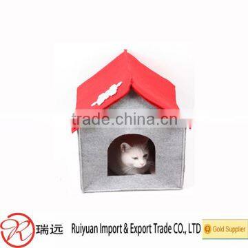 Promotion wholesale custom felt pet house,comfortable pet house