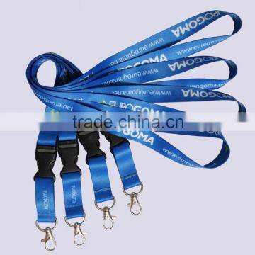 Promotional blue Lanyards with logo, Customized lanyards