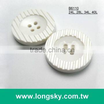 (#B6110) 4 hole large decorative button with pattern for home decoration