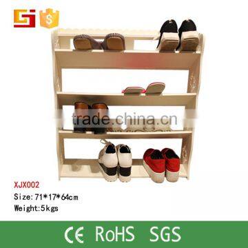 XJ002 Yiwu HOME-GJ French Furniture Cheap Waterproof Wooden 100 Pair Storage Shoe Rack Wholesale