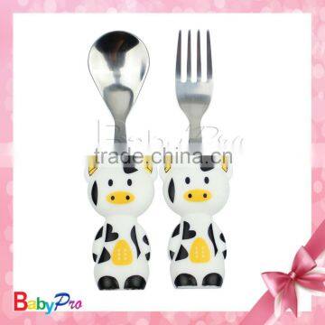 Cheap Goods From China Wholesale Quality Products Unique Design Baby Spoon and Fork Stainless Steel Fork and Spoon photo-3